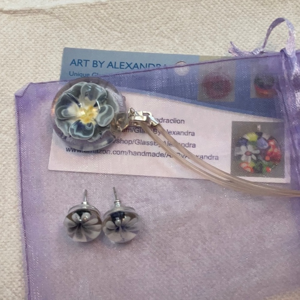 PENDANT AND MATCHING EARRING NEW - Picture 6 of 8